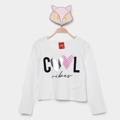 Blusa Infantil Kyly Cropped Menina