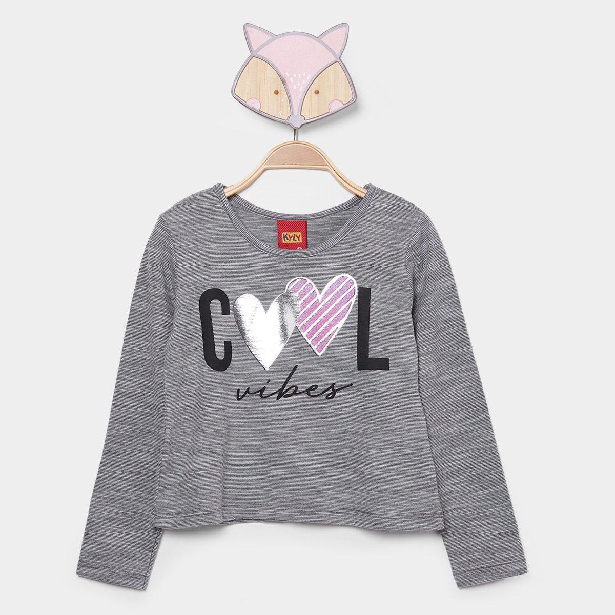 Blusa Infantil Kyly Cropped Menina - 1