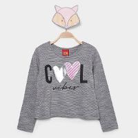 Blusa Infantil Kyly Cropped Menina - 1