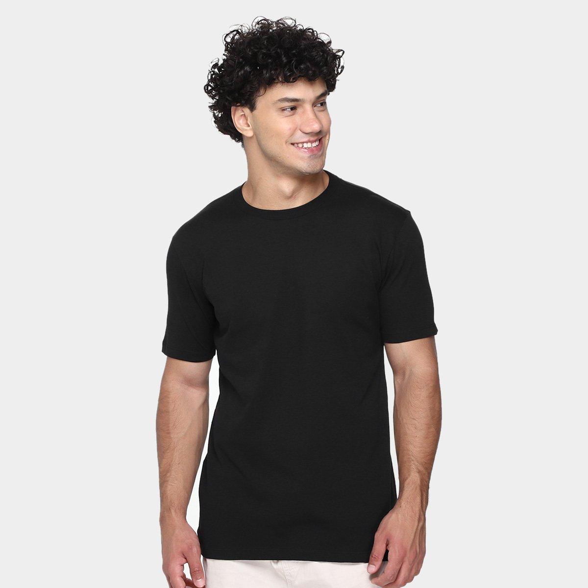 Kit Camiseta Nicoboco Slim Fit Black Com 3 Masculina - 2