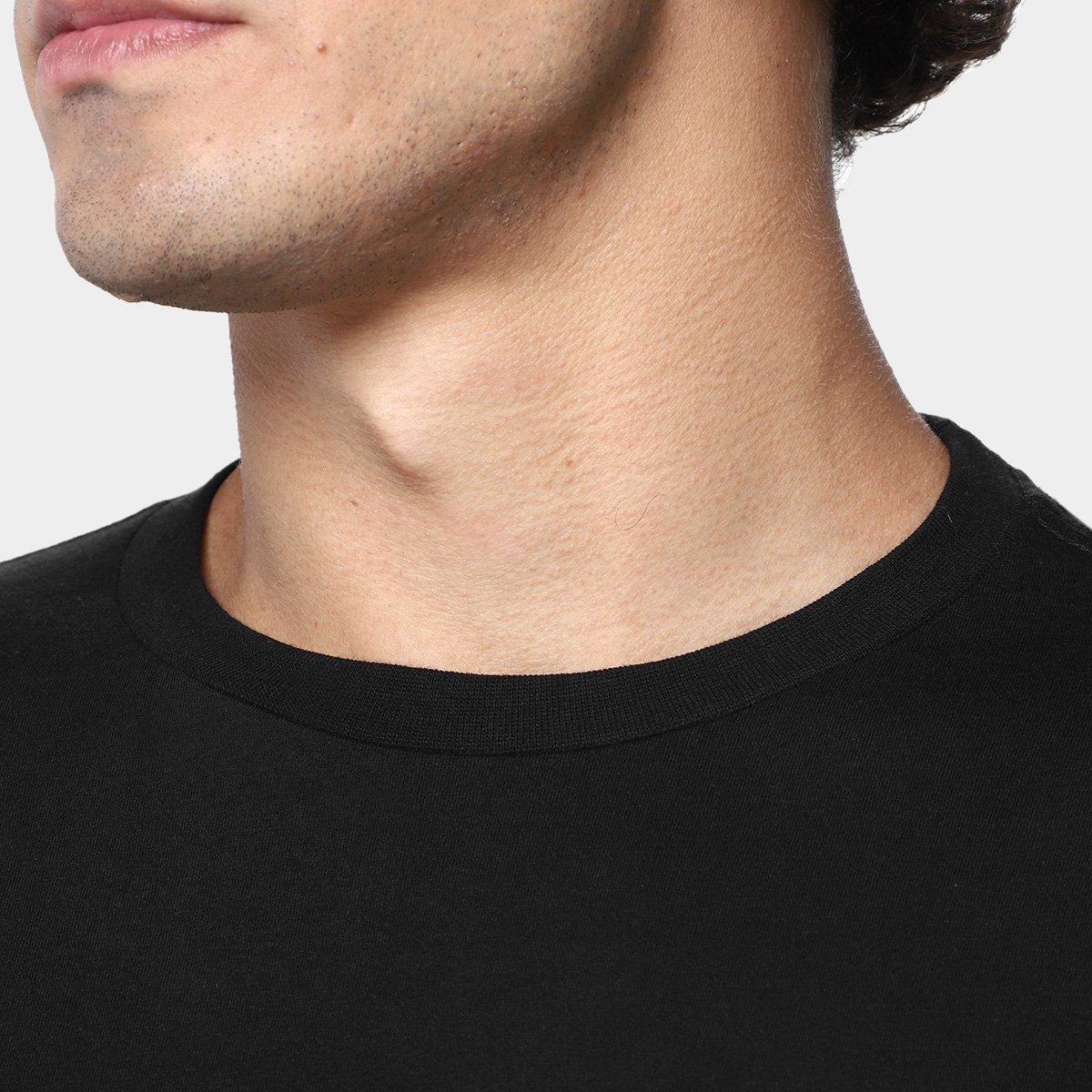 Kit Camiseta Nicoboco Slim Fit Black Com 3 Masculina - 4