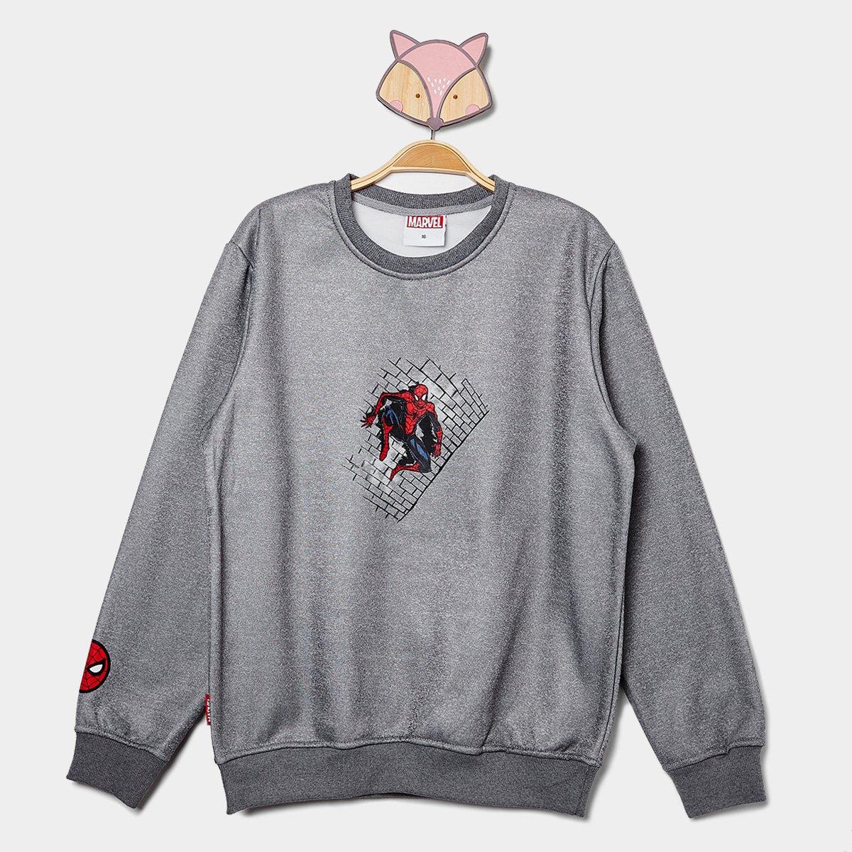 Moletom Infantil Mooncity Homem Aranha Menino - 1