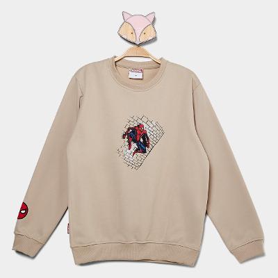 Moletom Infantil Mooncity Homem Aranha Menino