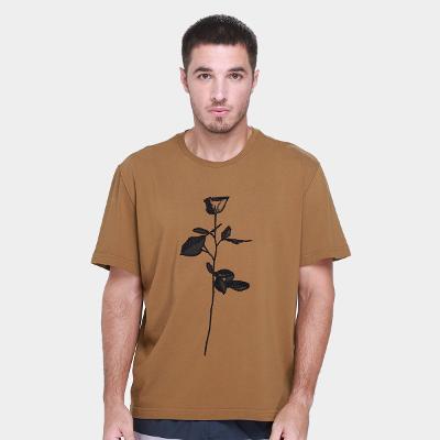 Camiseta Osklen Rosa Bordada Masculina