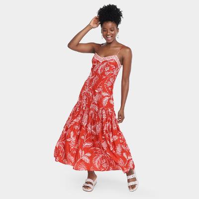 Vestido Farm Longo Amalfi Feminino