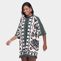 Vestido Farm T-Shirt Floral Arabesque Feminino - 1