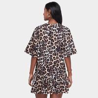 Vestido Moletom Farm Onça Pintada Feminino - 2