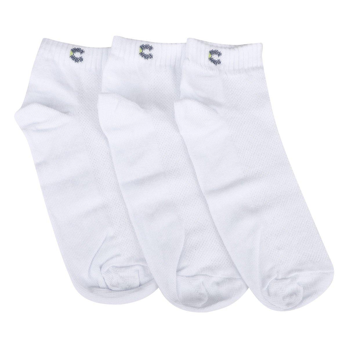 Kit Meia Cano Curto Infantil Cia da Meia 3 Pares - 3