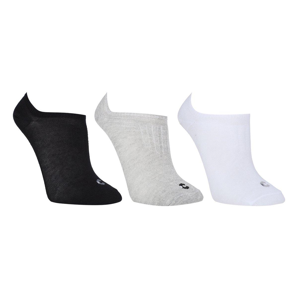 Kit Meia Infantil Cia da Meia Invisível 3 Pares - 1