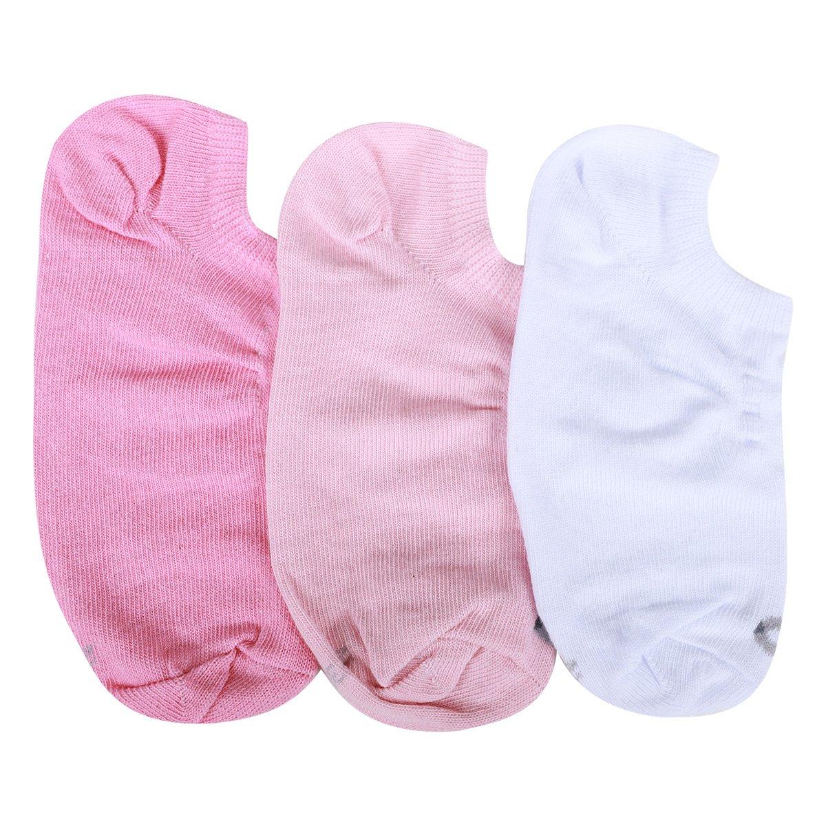Kit Meia Infantil Cia da Meia Invisível 3 Pares - 1