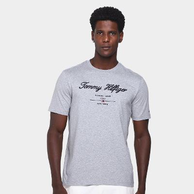 Camiseta Tommy Hilfiger Script Logo Masculina