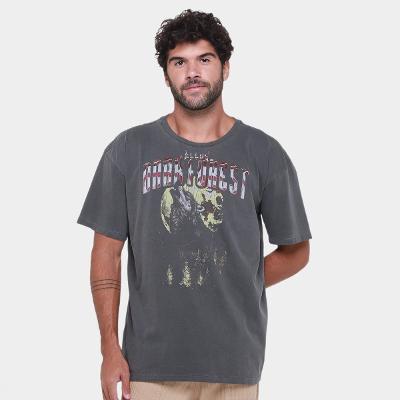 Camiseta Ellus Washed Dark Forest Over Masculina