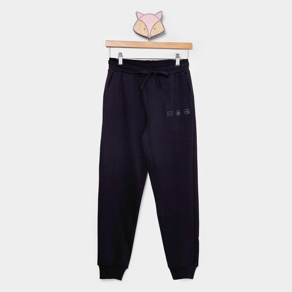 Calça Moletom Infantil Calvin Klein Logo Box Menino - 1
