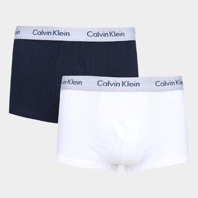 Kit Cueca Boxer Calvin Klein Low Rise Trunk -  4 Peças