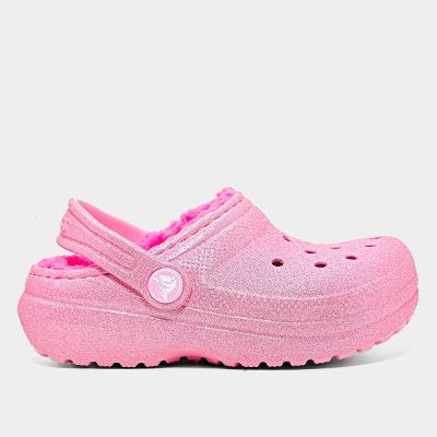 Crocs Infantil Classic Lined Glitter Clog T Menina