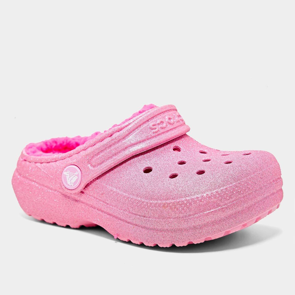 Crocs Infantil Classic Lined Glitter Clog T Menina - 2