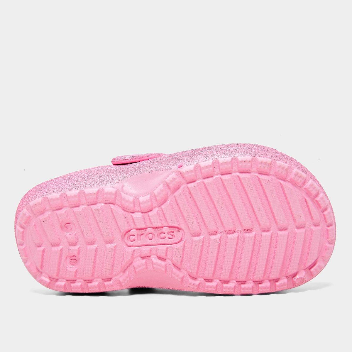 Crocs Infantil Classic Lined Glitter Clog T Menina - 5