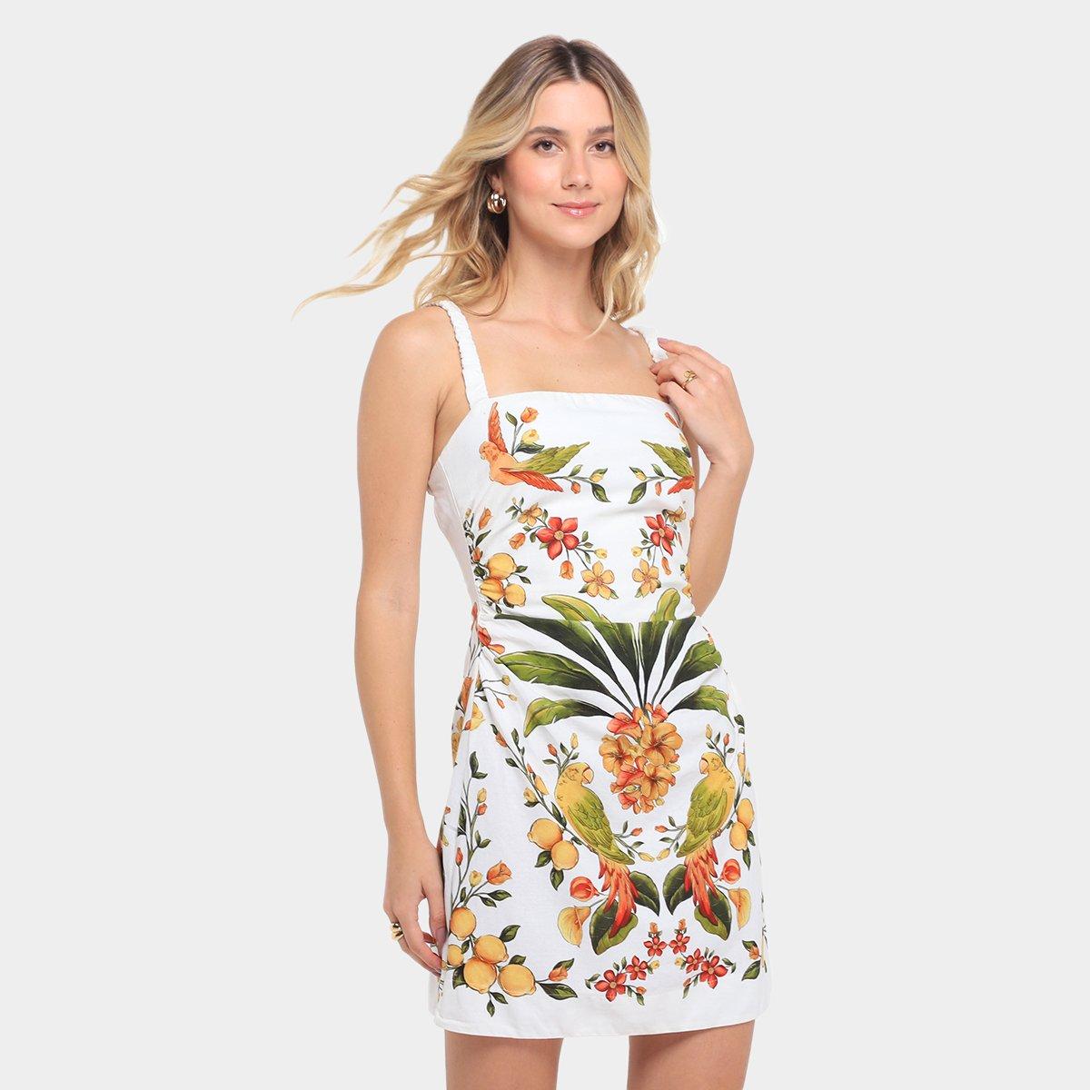 Vestido Farm Curto Bosque Chic - 1