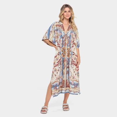 Vestido Longo Farm Vitral do Mar