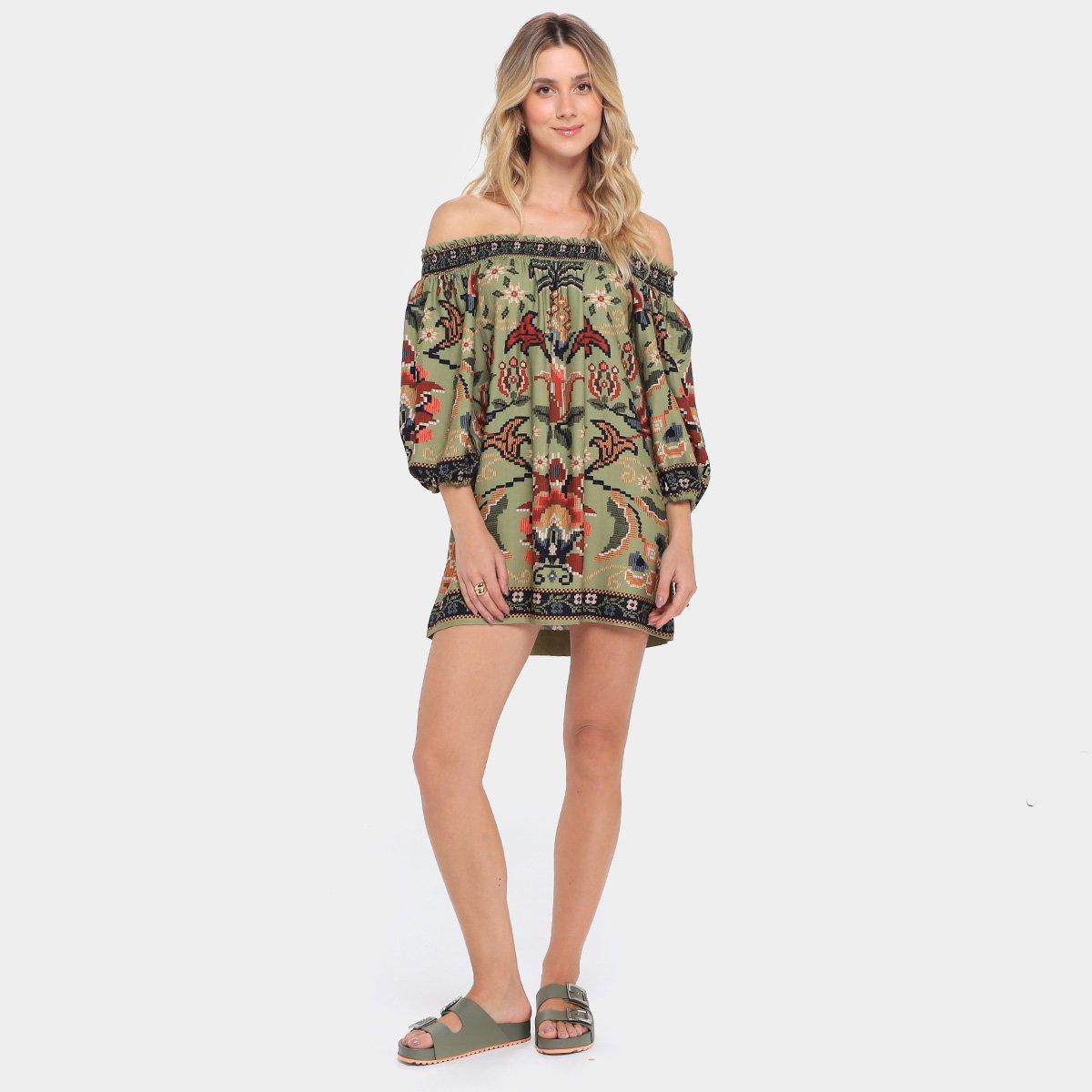 Vestido Farm Curto Flor de Jardim - 4