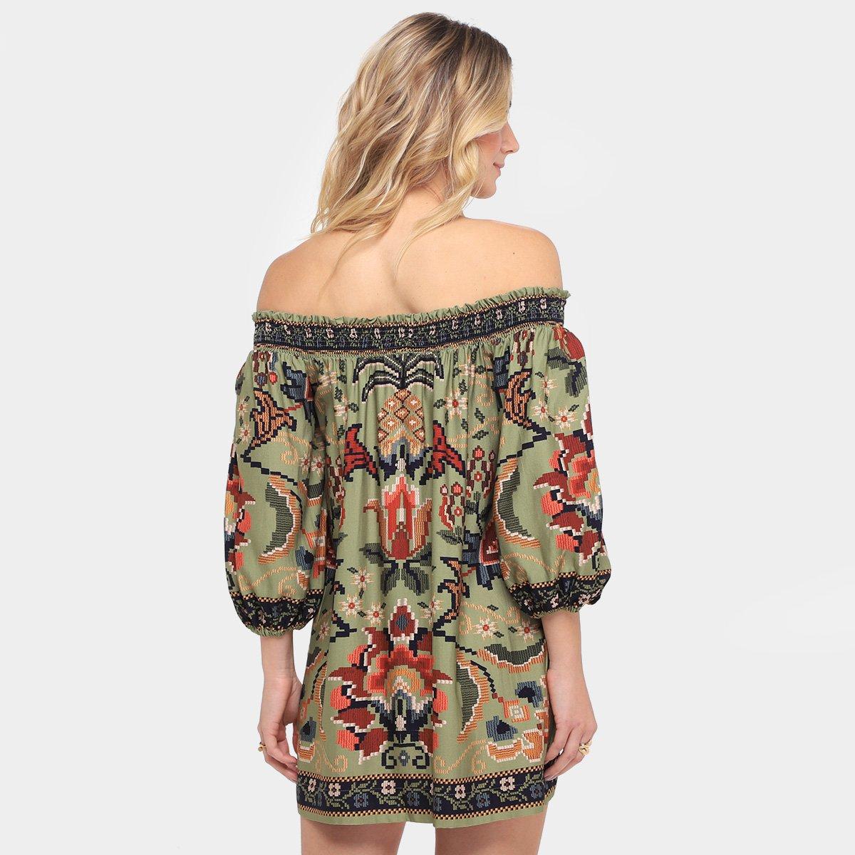 Vestido Farm Curto Flor de Jardim - 2