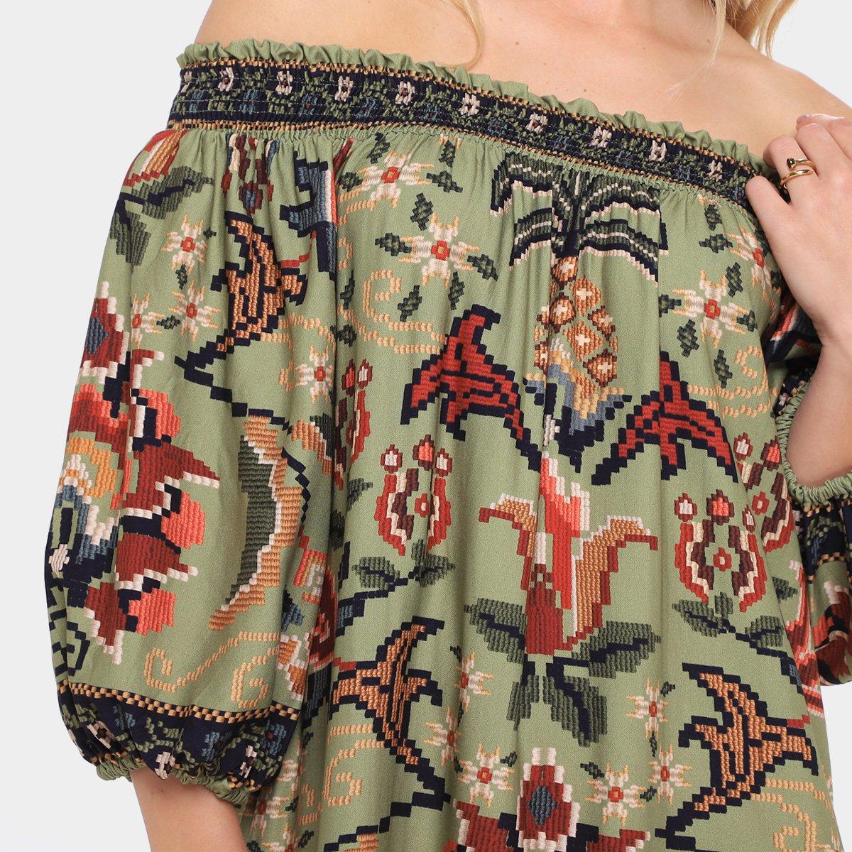 Vestido Farm Curto Flor de Jardim - 3