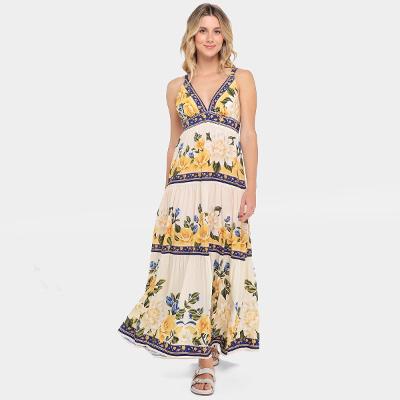 Vestido Farm Longo Flor do Rio