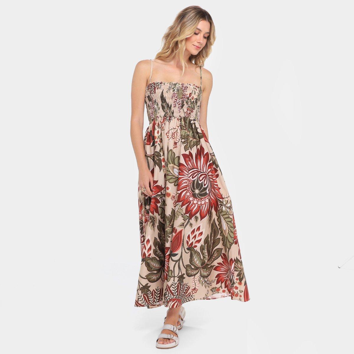 Vestido Farm Longo Floral Ligia - 1