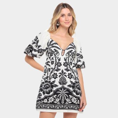 Vestido Farm Curto  Guanacaste