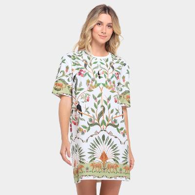 Vestido Tshirt Farm Básico Floresta Doce