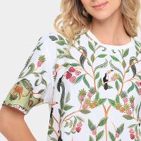 Vestido Tshirt Farm Básico Floresta Doce - 3