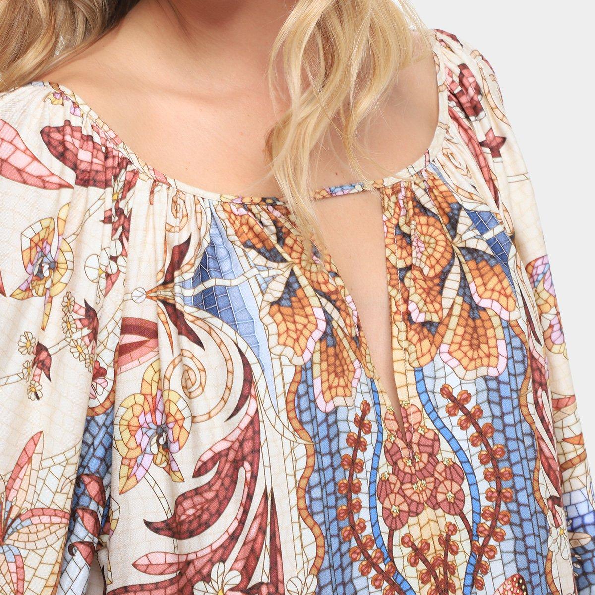 Vestido Farm Curto Vitral do Mar - 3