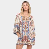 Vestido Farm Curto Vitral do Mar - 1