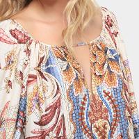 Vestido Farm Curto Vitral do Mar - 3