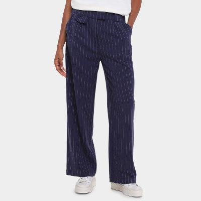 Calça Alfaitaria Hering Listrada Feminina