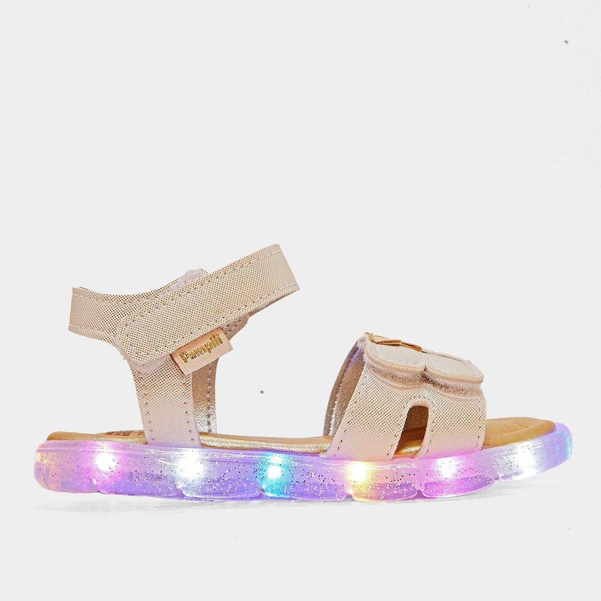 Sandália Infantil Pampili Lulli Com Led Menina - 2