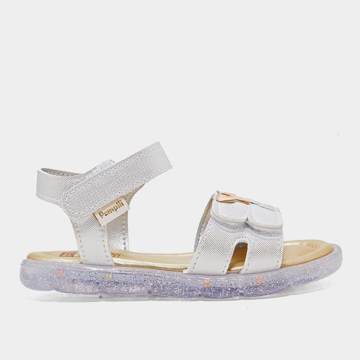 Sandália Infantil Pampili Lulli Com Led Menina - 1