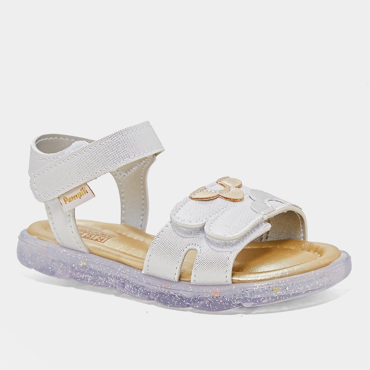 Sandália Infantil Pampili Lulli Com Led Menina - 3