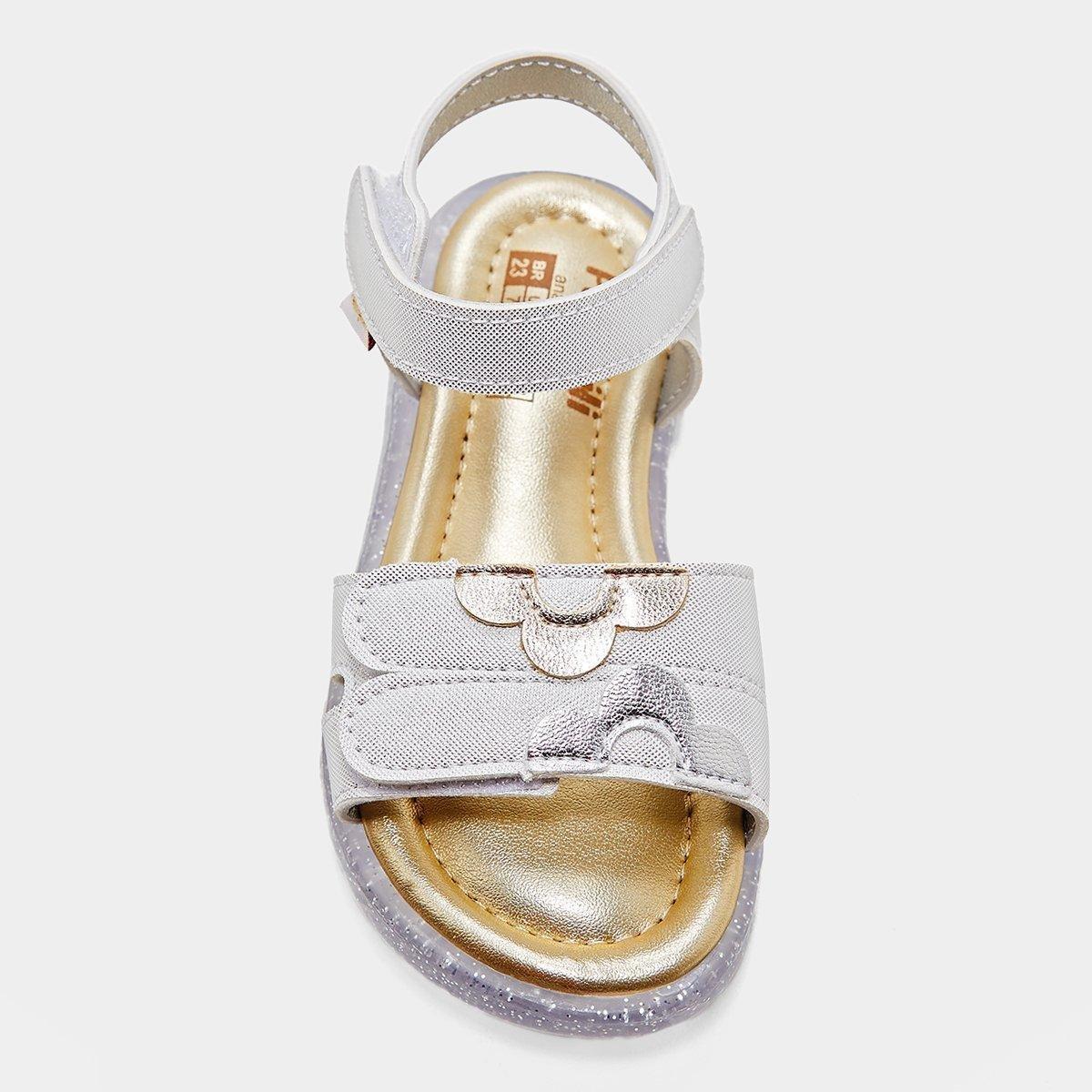 Sandália Infantil Pampili Lulli Com Led Menina - 5