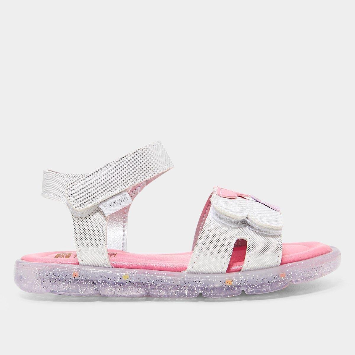 Sandália Infantil Pampili Lulli Com Led Menina - 2