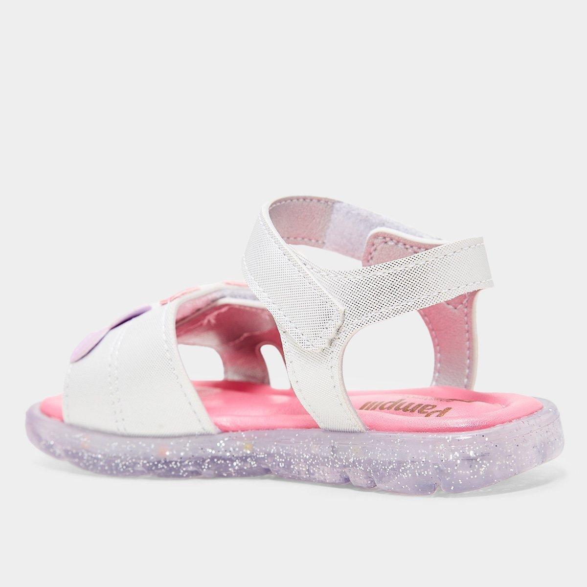 Sandália Infantil Pampili Lulli Com Led Menina - 4