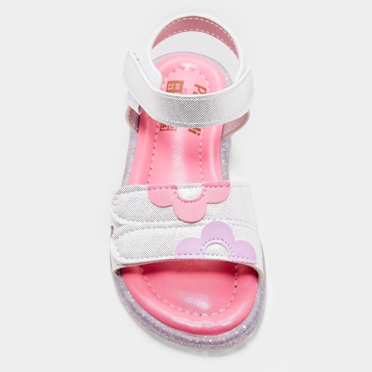 Sandália Infantil Pampili Lulli Com Led Menina - 5
