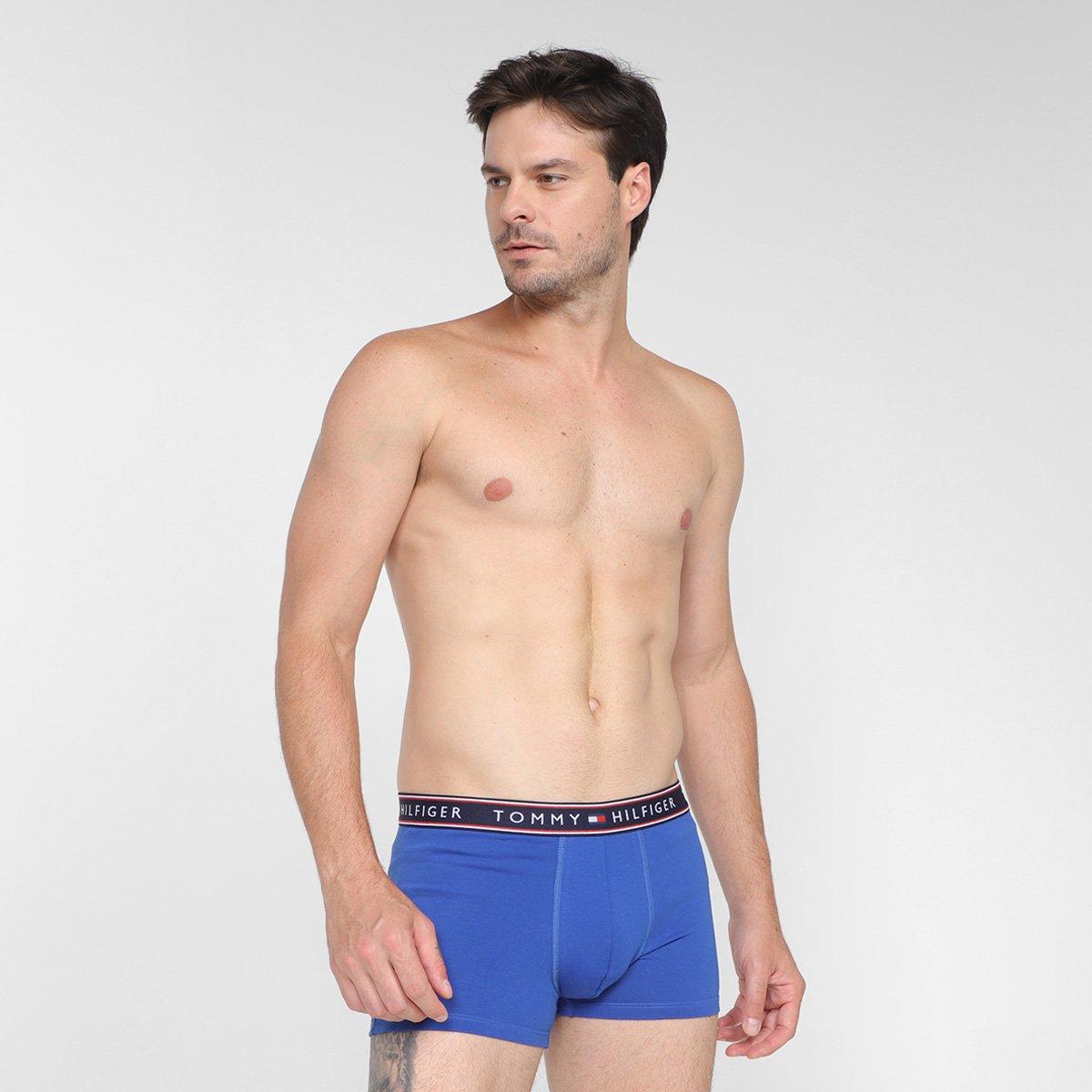Kit Cueca Boxer Tommy Hilfiger Stretch Trunk Fancy 3 Peças - 5