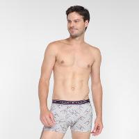 Kit Cueca Boxer Tommy Hilfiger Stretch Trunk Fancy 3 Peças