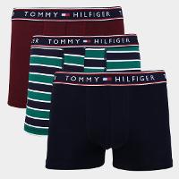 Kit Cueca Boxer Tommy Hilfiger Stretch Trunk Fancy 3 Peças - 1