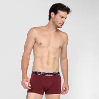 Kit Cueca Boxer Tommy Hilfiger Stretch Trunk Fancy 3 Peças - 5
