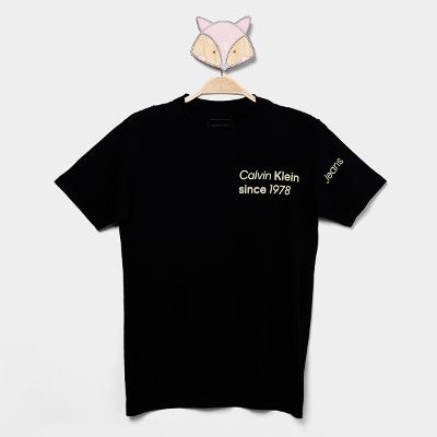Camiseta Infantil Calvin Klein Logo Menino