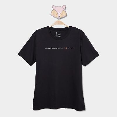 Camiseta Infantil Calvin Klein Logo Menino