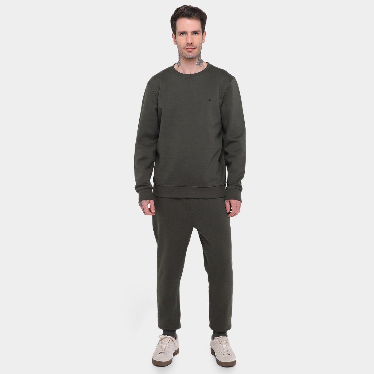 Calça Moletom Calvin Klein Bordado Masculina - 4