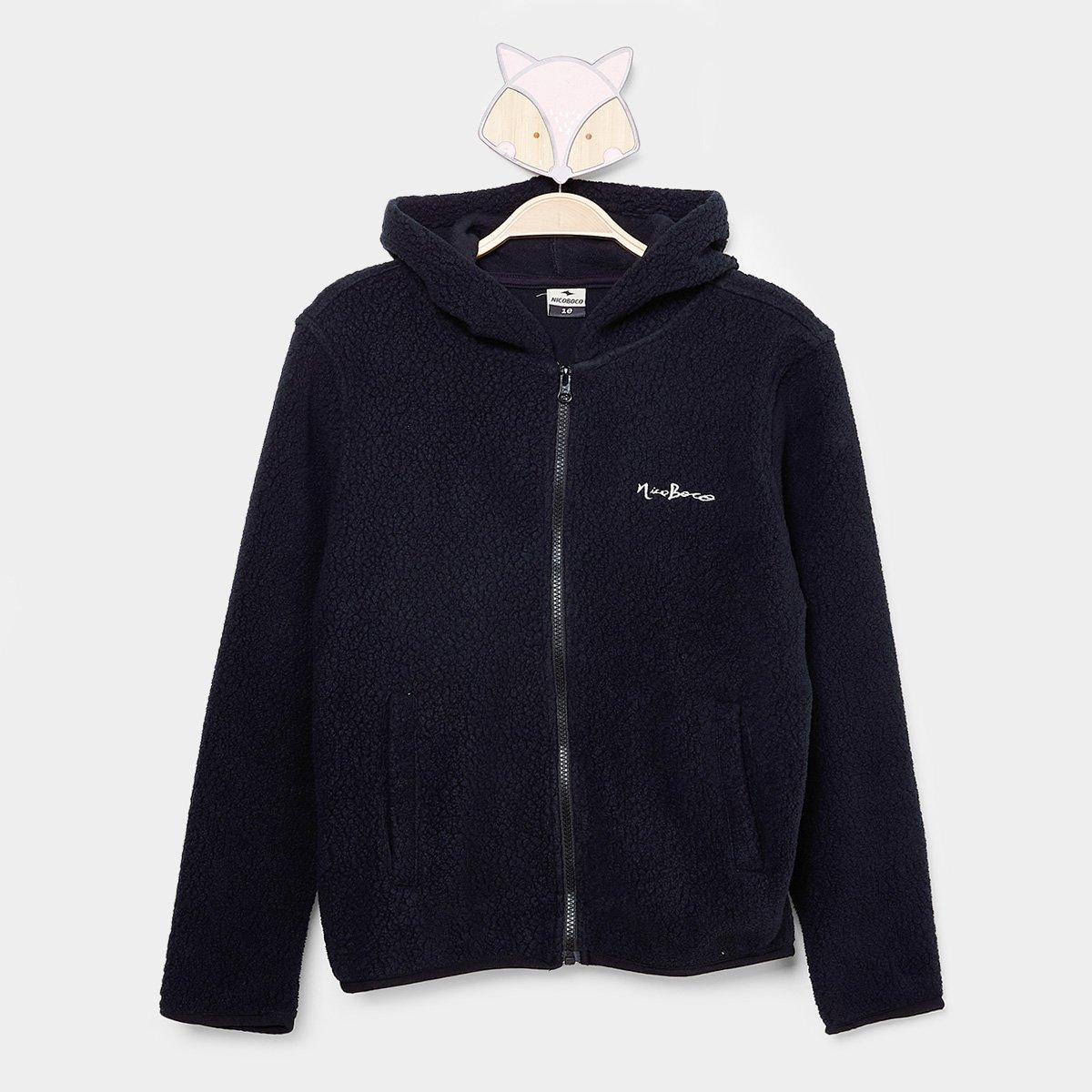 Jaqueta Moletom Infantil Nicoboco Sherpa Menino - 1
